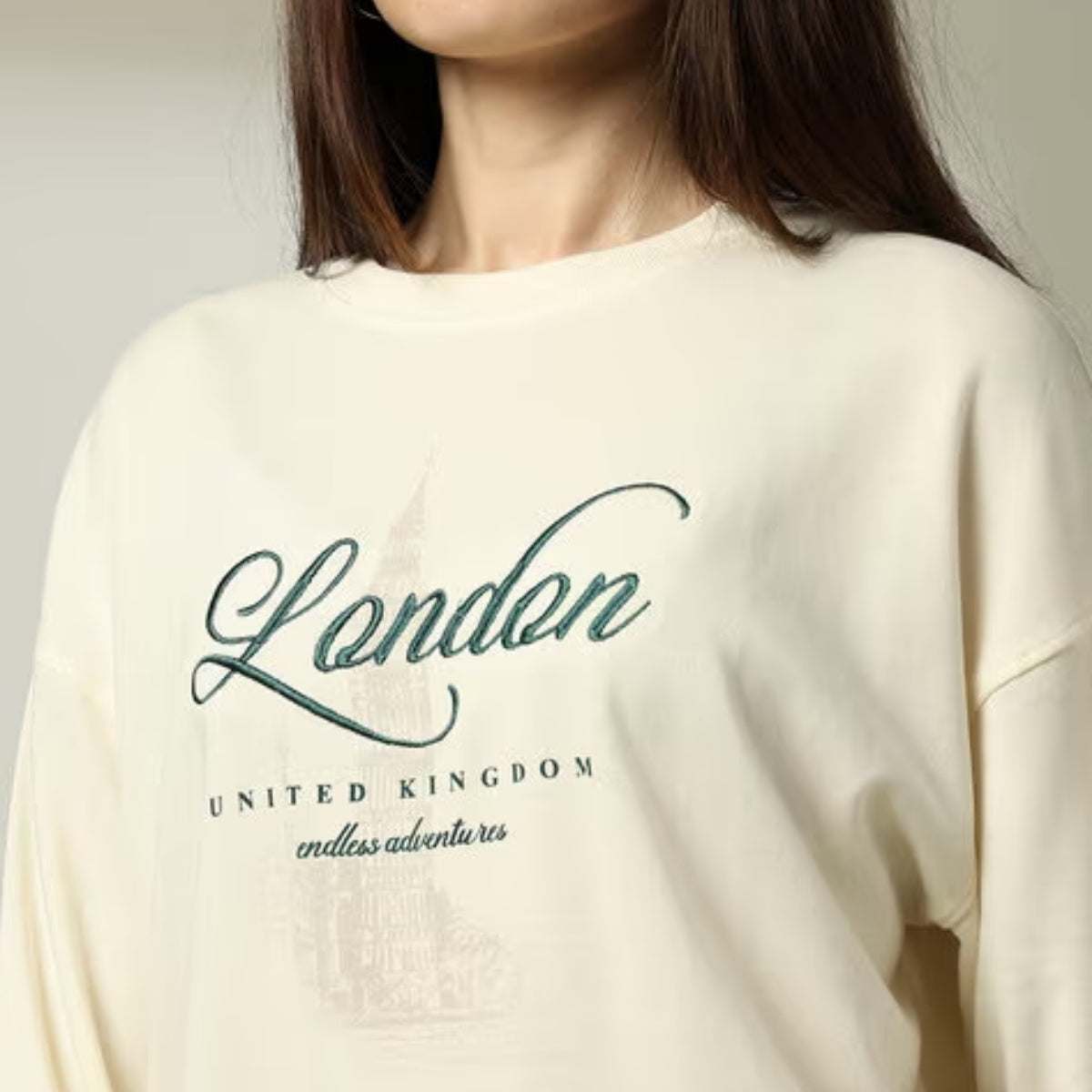 2 Stylish Sweatshirts in Beige & Royal-Blue| Soft, Cozy & Trendy | Up to 50% Off |SS-06