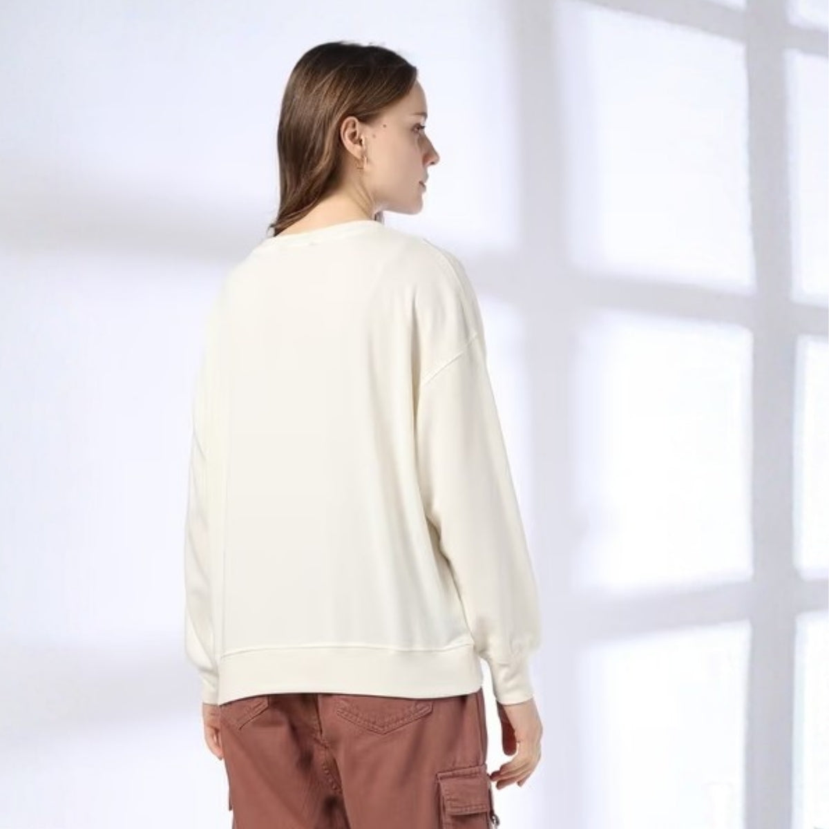 2 Stylish Sweatshirts in Black-Print & Beige | Soft, Cozy & Trendy | Up to 50% Off |SS-04