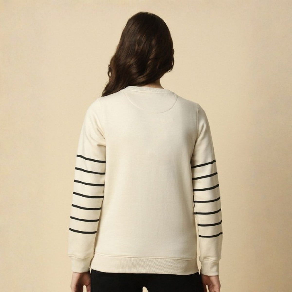 2 Stylish Sweatshirts in Black & Beige | Soft, Cozy & Trendy | Up to 50% Off